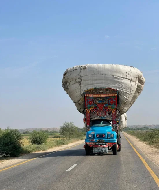 Truck with load
